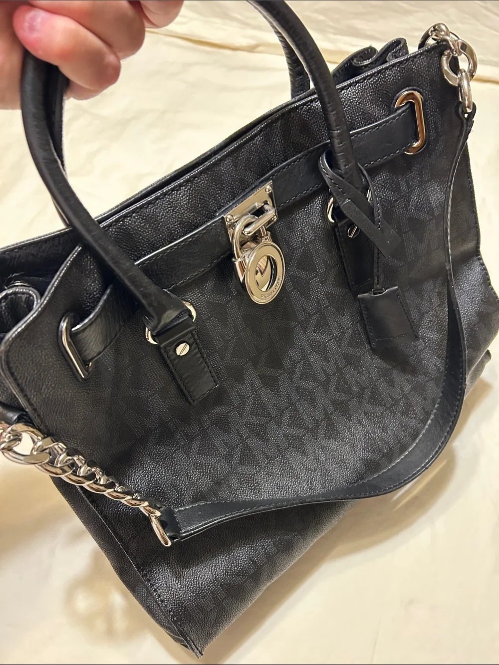 MICHAEL Michael Kors Black Satchel with Gold Hardware - Picture 7 of 13